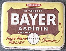 1889 – Alman ilaç firması Bayer, Aspirini üretti « Nurdan Haber